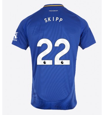 Leicester City Oliver Skipp #22 Primera Equipación 2024-25 Manga Corta